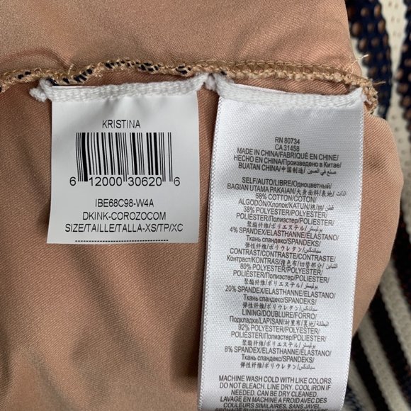 Fit and Flare mini open work dress with exposed zipper - Picture 7 of 10